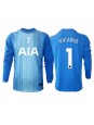 Billige Tottenham Hotspur Guglielmo Vicario #1 Keeper Bortedrakt 2025-26 Langermet